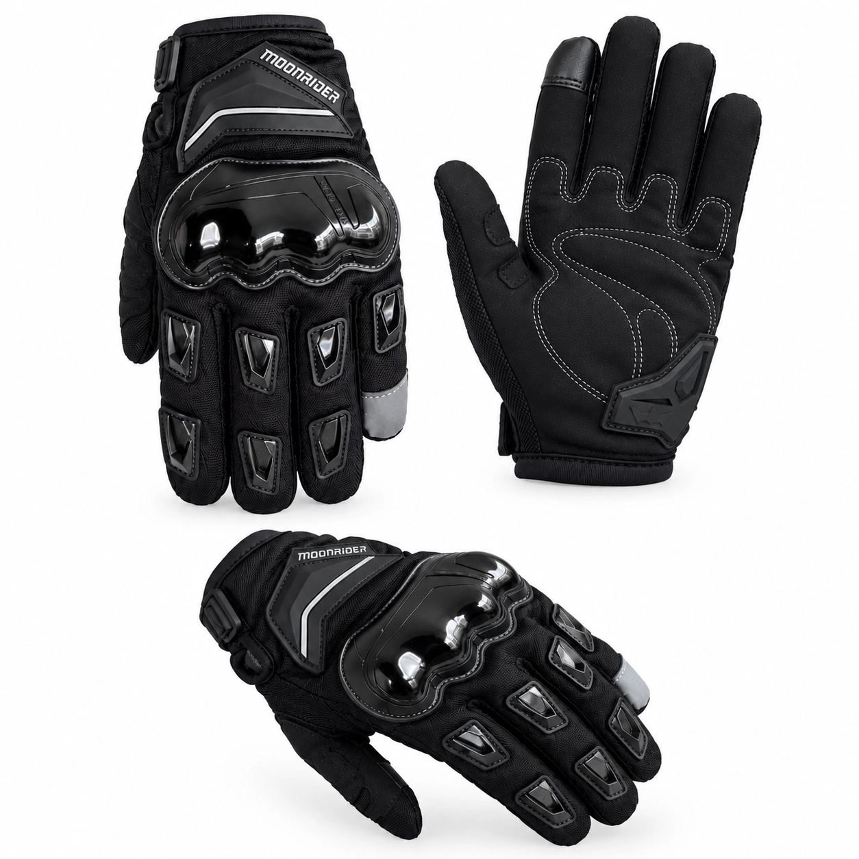 Motosiklet Eldiveni Tam Korumalı Dokunmatik 4 Mevsim Unisex En-13594 sertifikalı Premium Motorcu Eldiveni MR-G11