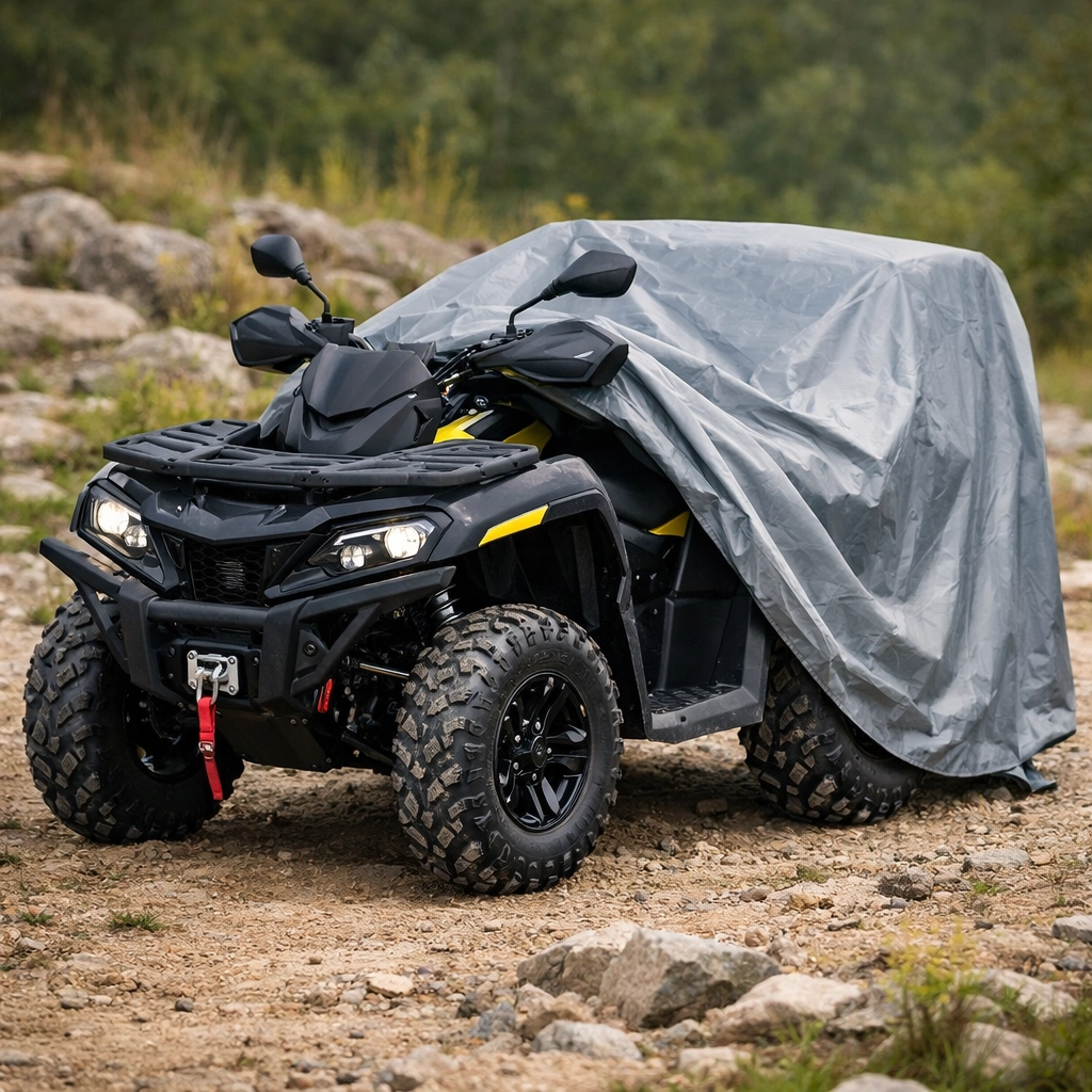 Premium %100 Su Geçirmez ATV Brandası 3 tekerlekli motor branda–Kalın Kumaş 4 Mevsim Koruma