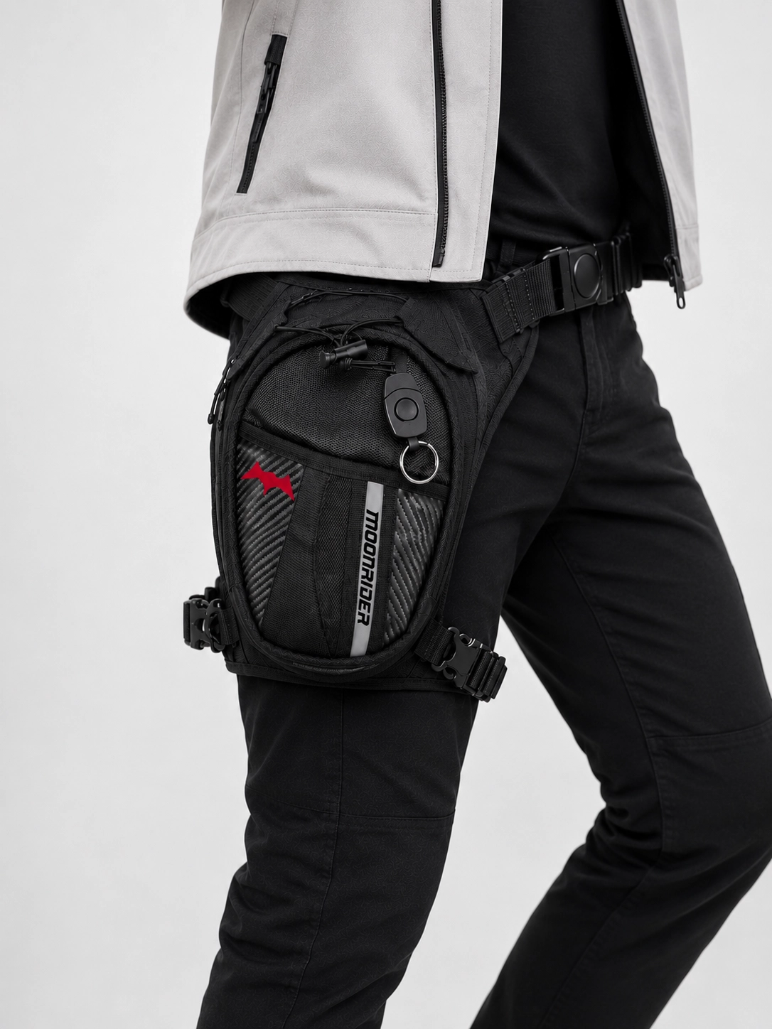 Motosiklet Bacak&bel Çantası Premium Suya Dayanıklı Unisex Geniş Ayarlanabilir Kemerli Motorcu Çanta