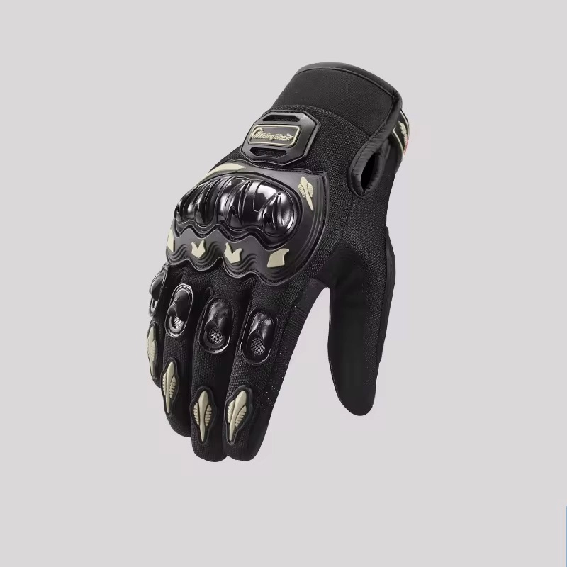 Motor eldiveni Kemik Korumalı Siyah Dokunmatik Unisex Motosiklet Eldiveni MR-G1