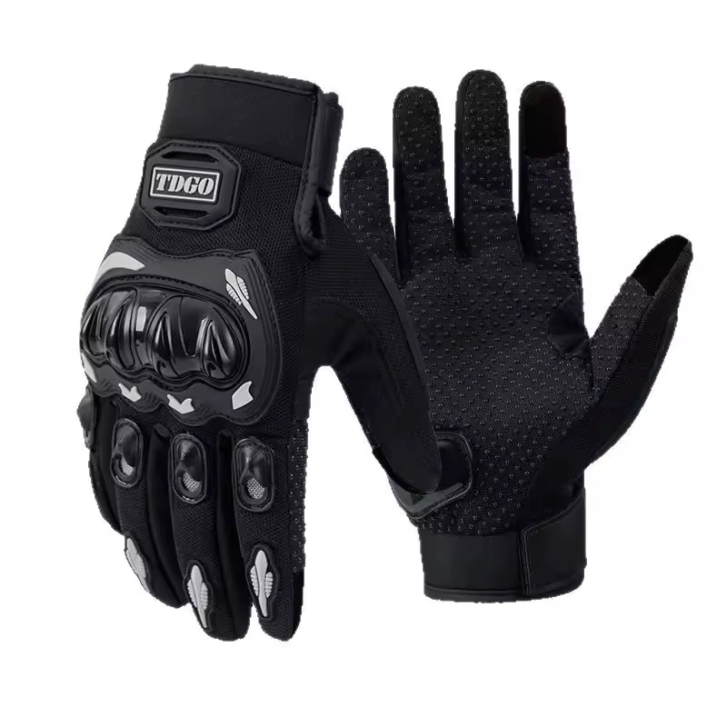 Motor eldiveni Kemik Korumalı Siyah Dokunmatik Unisex Motosiklet Eldiveni MR-G1