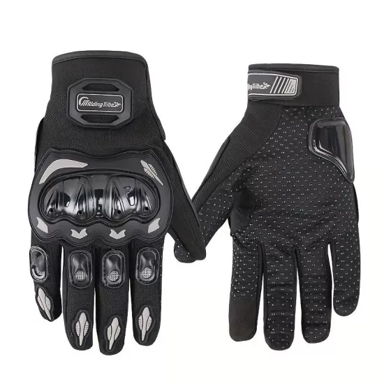 Motor eldiveni Kemik Korumalı Siyah Dokunmatik Unisex Motosiklet Eldiveni MR-G1