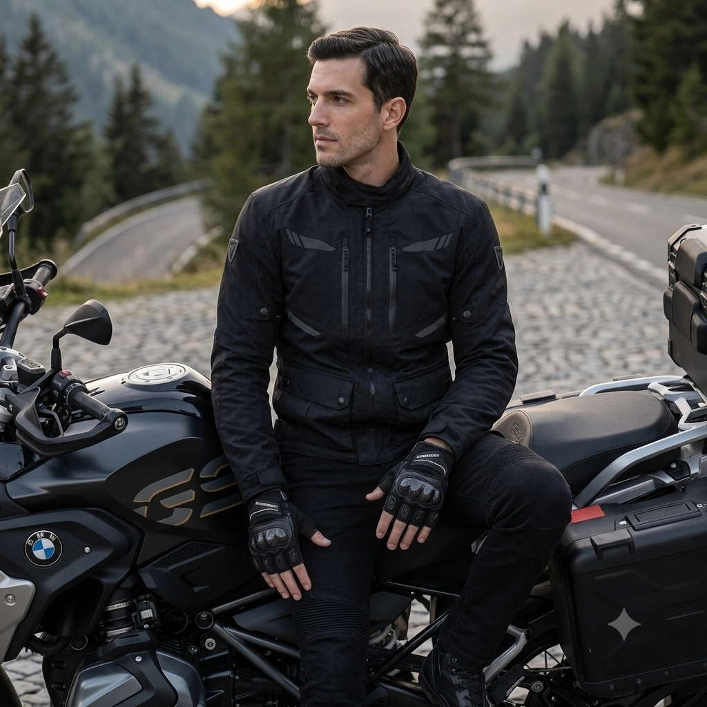 Motosiklet eldiveni korumalı sertifikalı unisex motorcu eldiveni CE-en13594