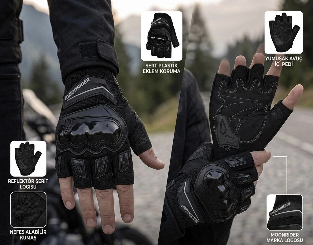 Motosiklet eldiveni korumalı sertifikalı unisex motorcu eldiveni CE-en13594