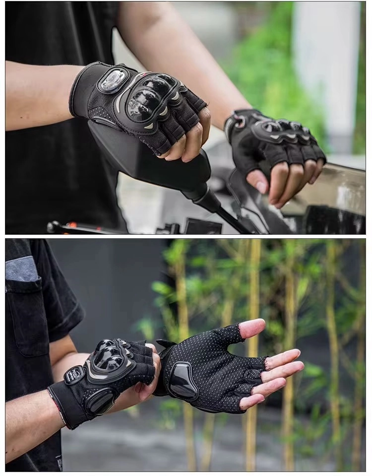 Motosiklet Eldiveni Korumalı Yarım Kesik Eldiven Motor Eldiveni K-pro