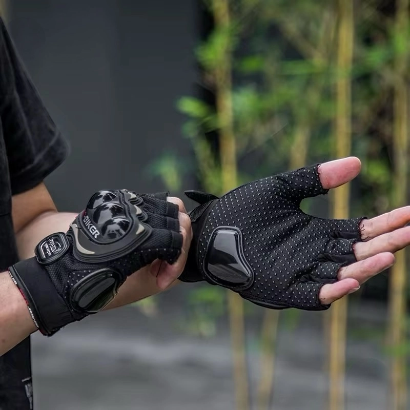 Motosiklet Eldiveni Korumalı Yarım Kesik Eldiven Motor Eldiveni K-pro