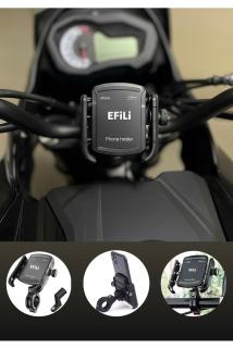 Motosiklet Telefon Tutucu Ayarlanabilir Genişlik Gidon Ve Ayna Aparatlı Motorsiklet Telefon Tutucu