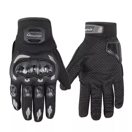 Motor eldiveni Kemik Korumalı Siyah Dokunmatik Unisex Motosiklet Eldiveni MR-G1
