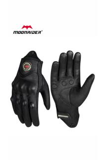 Motosiklet eldiveni %100 gerçek deri siyah touch özellik unisex korumalı motor eldiveni NX-7