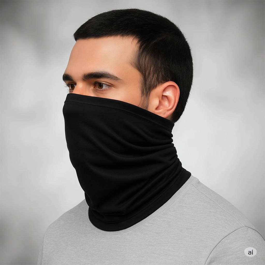 Motosiklet & Günlük Kullanıma Uygun Dikişsiz Boyunluk Baf – Ligralı Örme, Yumuşak Dokulu MR-01