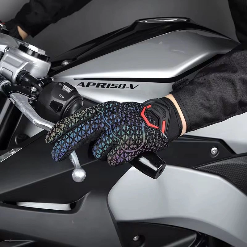 Motosiklet eldiveni tam korumalı Reflektörlü Dokunmatik Uyumlu Unisex premium Motor Eldiveni MR-G4